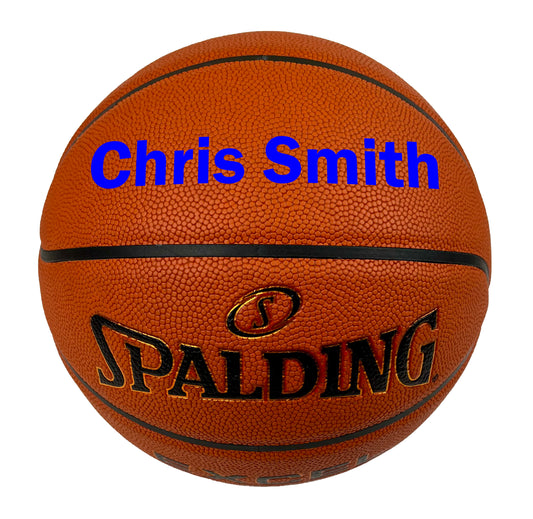 Customized Spalding TF500 Basketball Blue