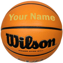 Load image into Gallery viewer, Customized Wilson Evo NXT Basketball  Gold
