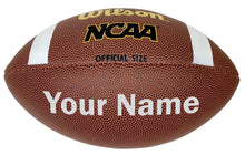 Load image into Gallery viewer, Customized Wilson NCAA Football Silver
