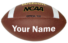 Load image into Gallery viewer, Customized Wilson NCAA Football White
