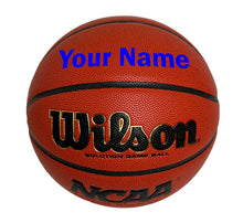 Load image into Gallery viewer, Customized Wilson NCAA Solution Basketball Blue

