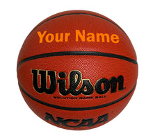 Load image into Gallery viewer, Customized Wilson NCAA Solution Basketball Orange
