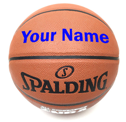 Customized Spalding All Conference Basketball Blue