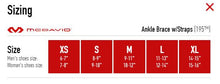 Load image into Gallery viewer, McDavid 195 Ankle Brace Size Chart
