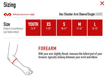 Load image into Gallery viewer, Hex Compression Arm Sleeve Size Chart
