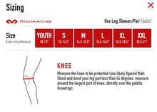 Load image into Gallery viewer, Hex Compression Leg Sleeve Size Chart
