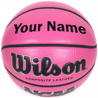Customized Personalized Wilson Pink Basketball